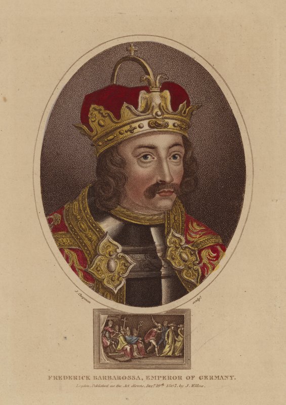 Frederick Barbarossa, kejsare av Tyskland av English School