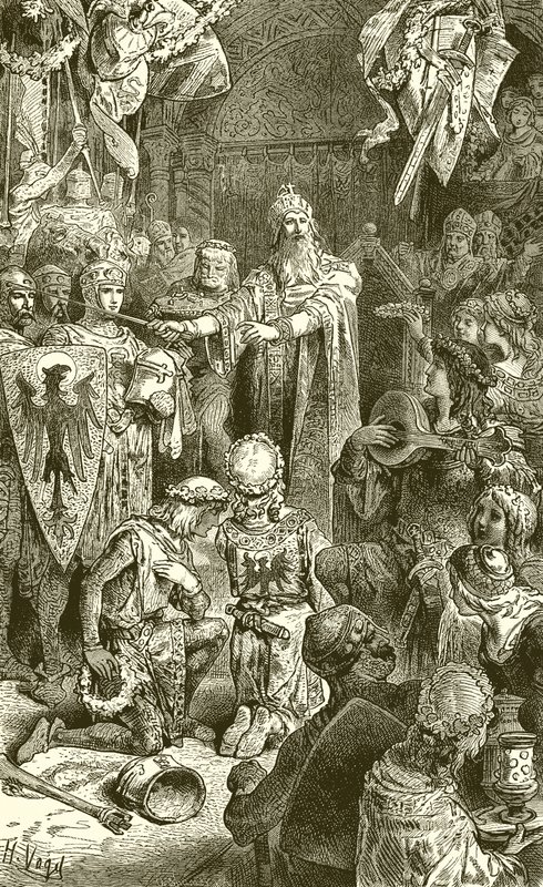 Frederick Barbarossas Court i Mayence av English School