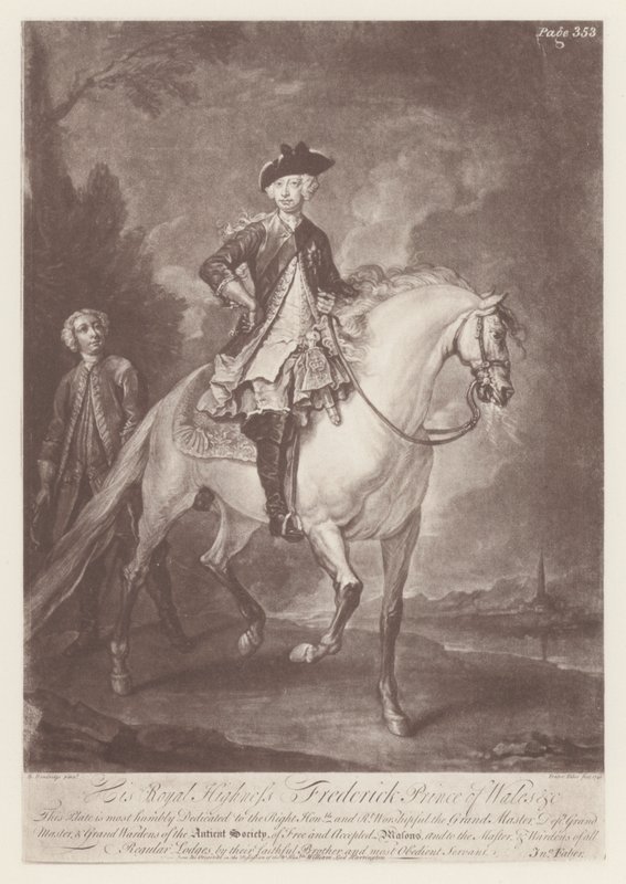 Fredrik, prins av Wales (litho) av English School