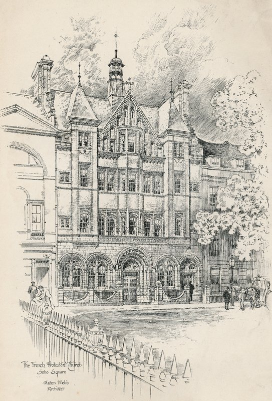Franska protestantiska kyrkan, Soho Square av English School