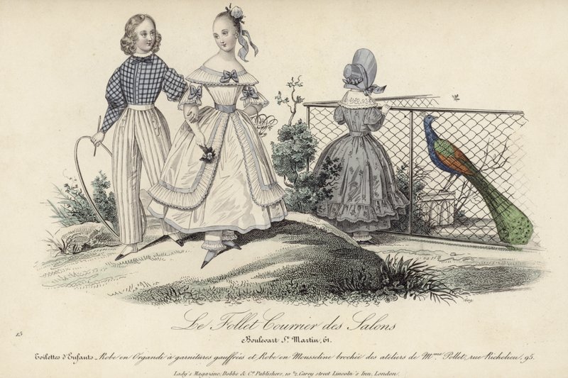 Franskt barnmode, 1800-tal av English School