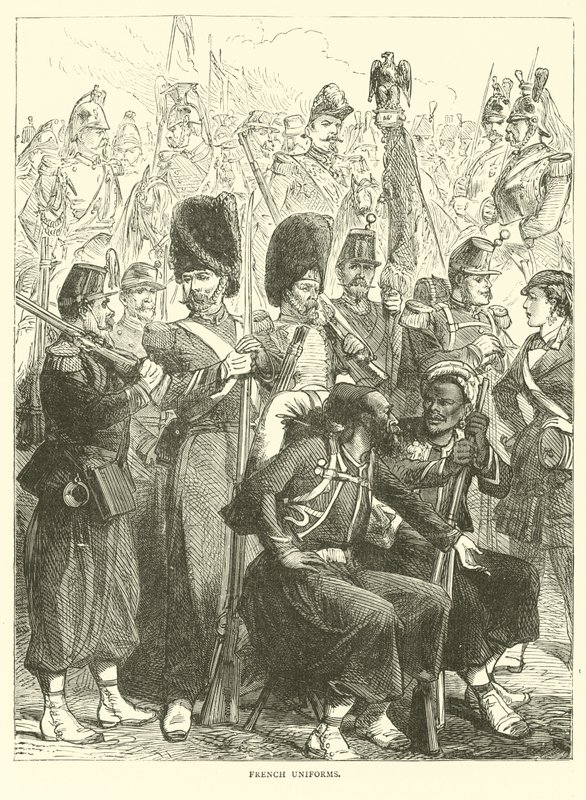 Franska uniformer, september 1870 av English School
