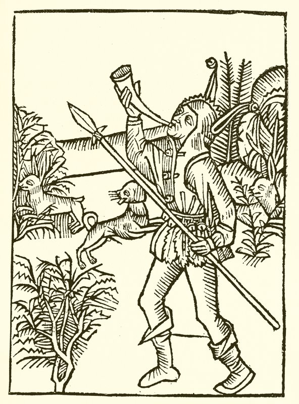Från Alexander Barclays Dårarnas skepp, 1509 av English School