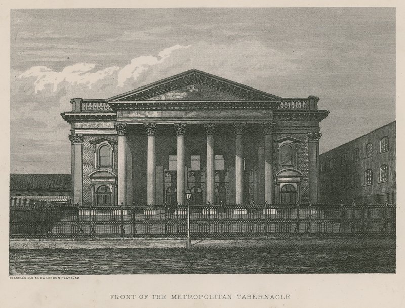 Framsidan av Metropolitan Tabernacle av English School