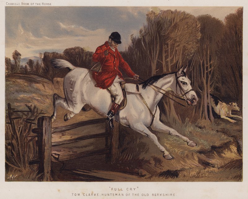 "Full Cry," Tom Clarke, Huntsman of the Old Berkshire av English School