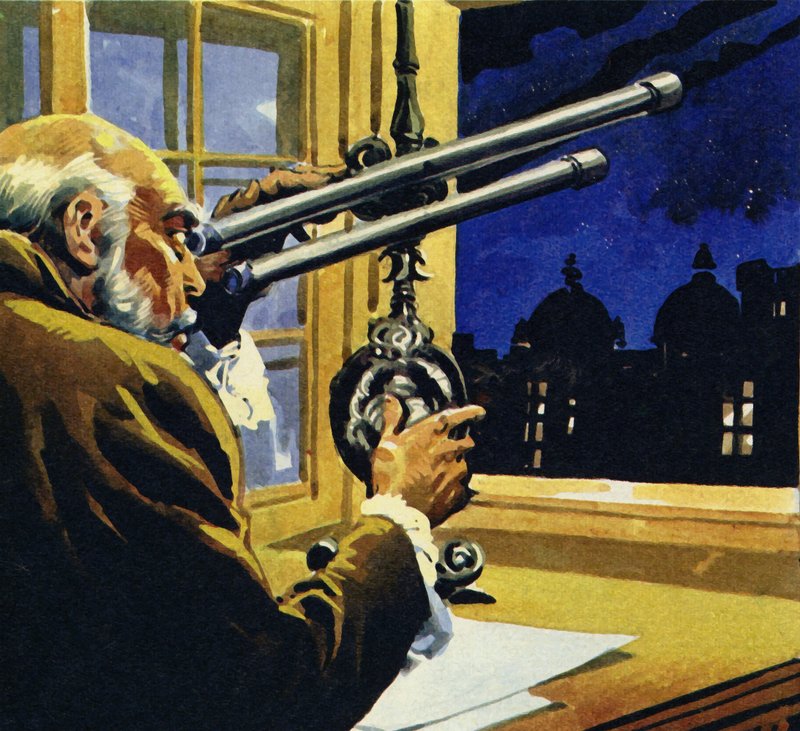 Galileo skapade ett teleskop och upptäckte fyra Jupiters satelliter av English School