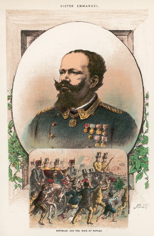 Garibaldi och kungen i Neapel av English School