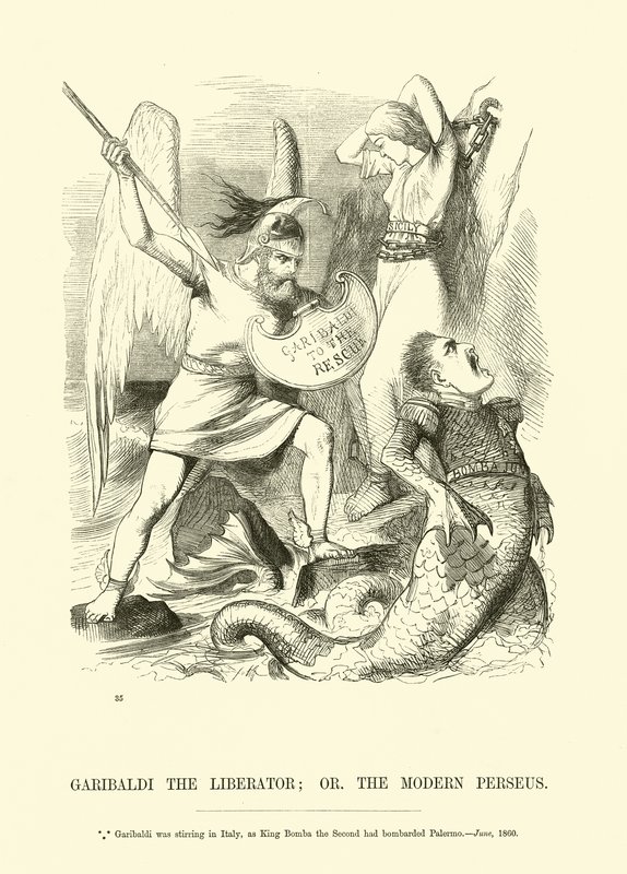 Garibaldi befriaren; eller den moderna Perseus av English School