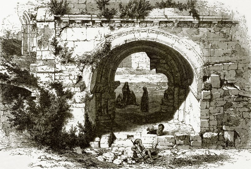 Porten till Johanniterriddarnas sjukhus i Jerusalem av English School