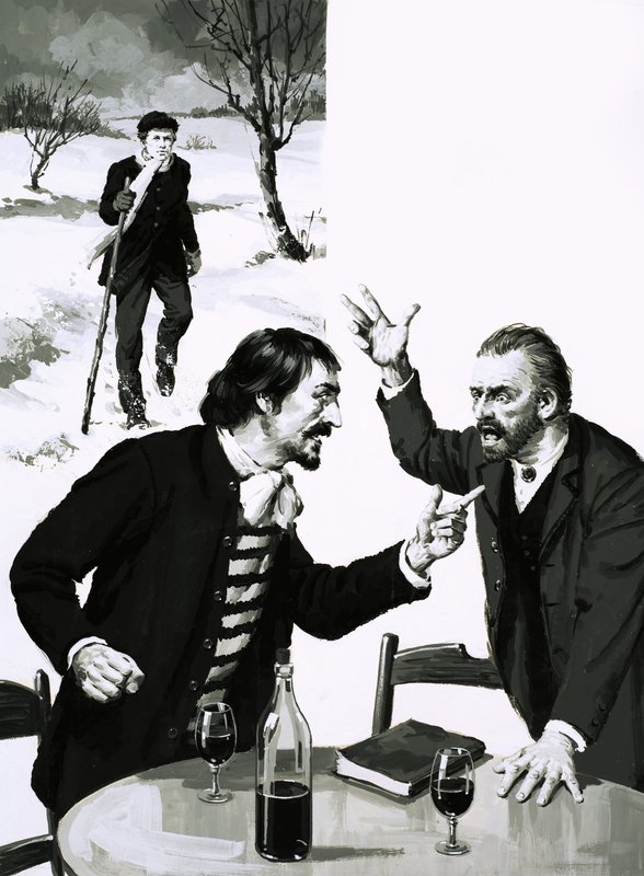Gauguin och Van Gogh grälar av English School