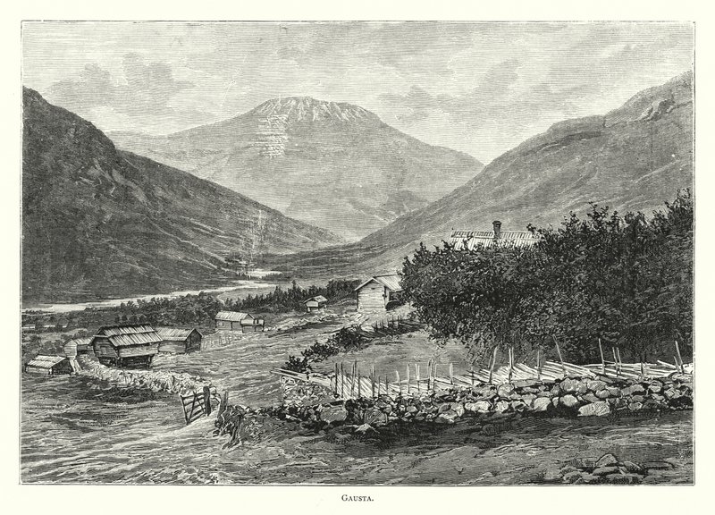 Gausta (gravyr) av English School