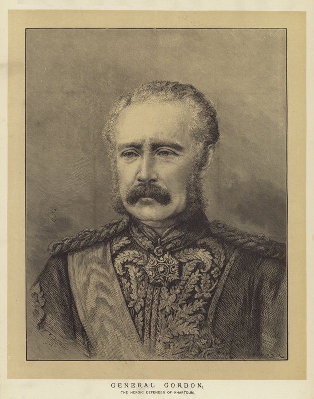 General Gordon, den heroiska försvararen av Khartoum av English School