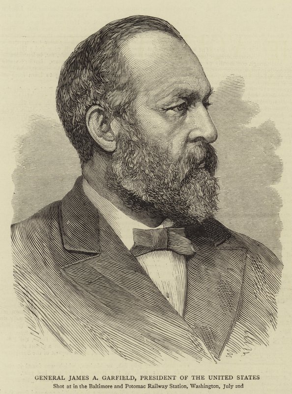 General James A Garfield, USA:s president (gravyr) av English School