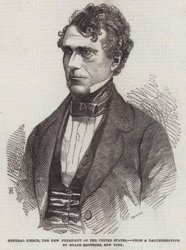 General Pierce, USA:s nye president (gravyr) av English School