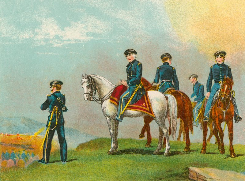 General Taylor i slaget vid Monterey av English School