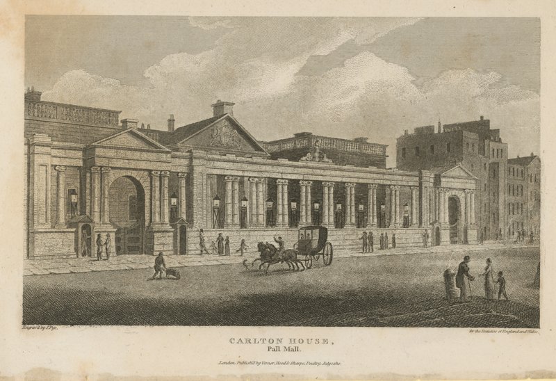 Översikt över Carlton House av English School