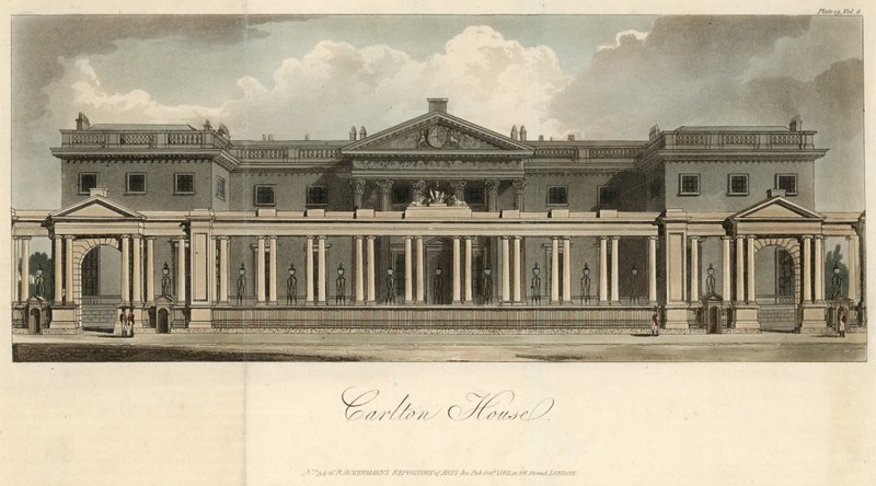Översikt över Carlton House av English School