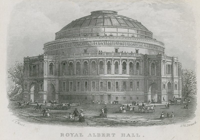 Översikt över Royal Albert Hall av English School