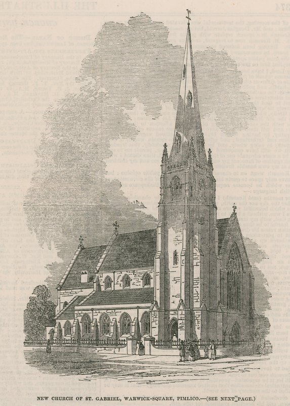 Allmän bild av den nya kyrkan St Gabriel av English School