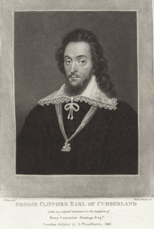 George Clifford Earl of Cumberland av English School