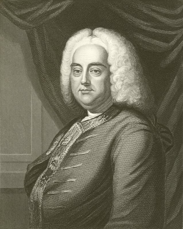 George F Handel av English School