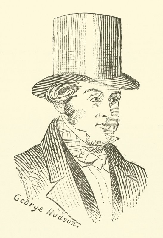 George Hudson, järnvägskungen (gravyr) av English School