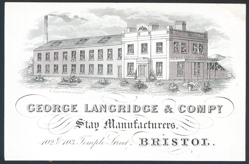 George Langridge & Company, stagtillverkare, handelskort av English School