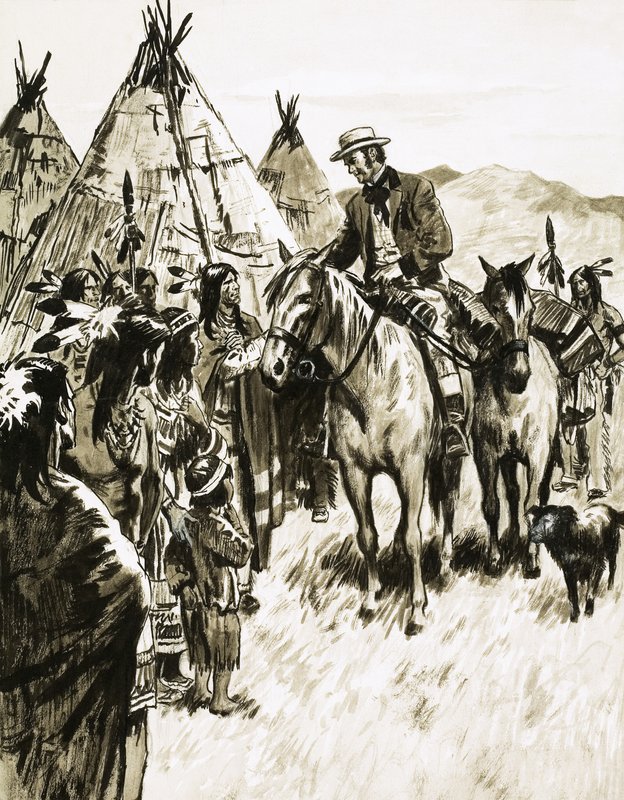 George Peabody hade modet att rida bland indianerna av English School