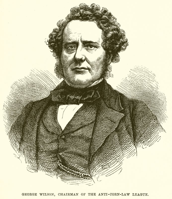 George Wilson, ordförande för Anti-corn-Law League av English School