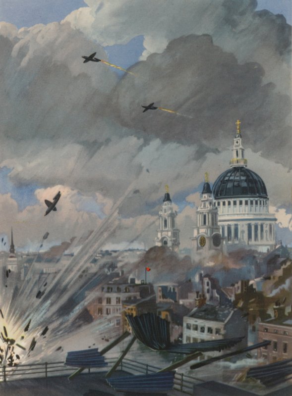 Tyska V-1 flygande bomber över London, andra världskriget av English School