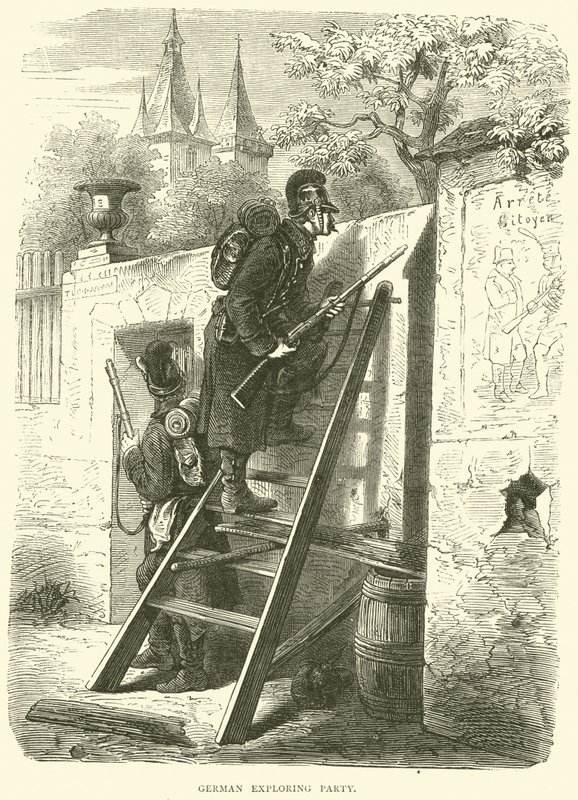 Tyskt utforskande parti, oktober 1870 av English School