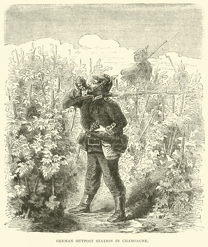 Tysk utpoststation i Champagne, september 1870 av English School