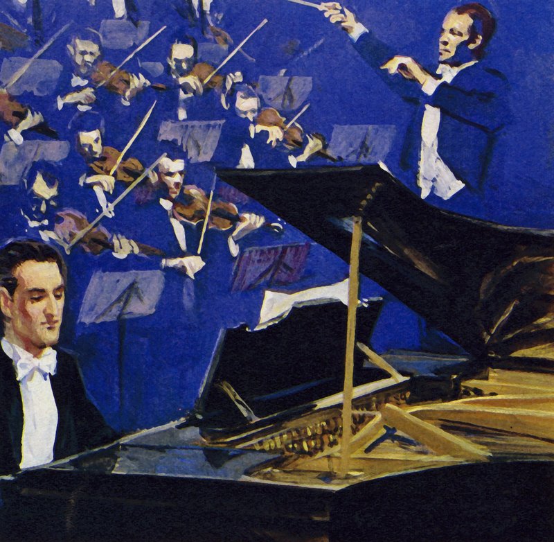 Gershwin framförde själv Concerto in F i Carnegie Hall av English School
