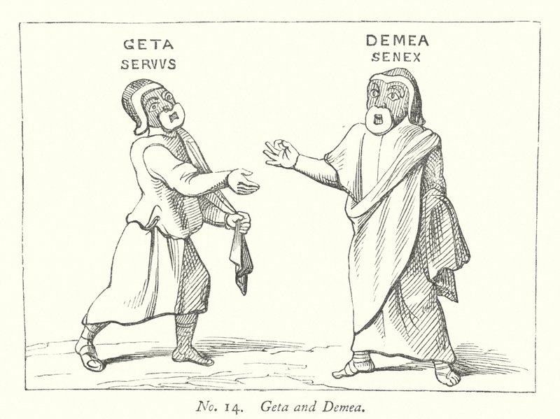 Geta och Demea (gravyr) av English School