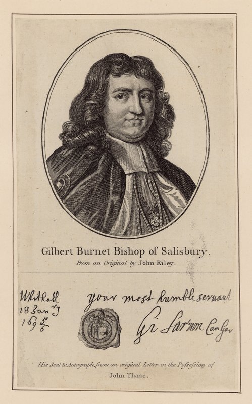 Gilbert Burnet, biskop av Salisbury av English School
