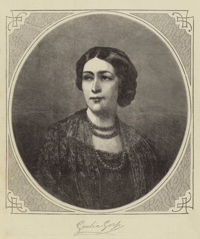 Giulia Grisi (gravyr) av English School