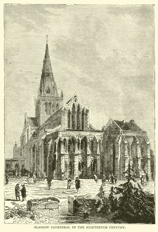 Glasgow Cathedral på sjuttonhundratalet av English School