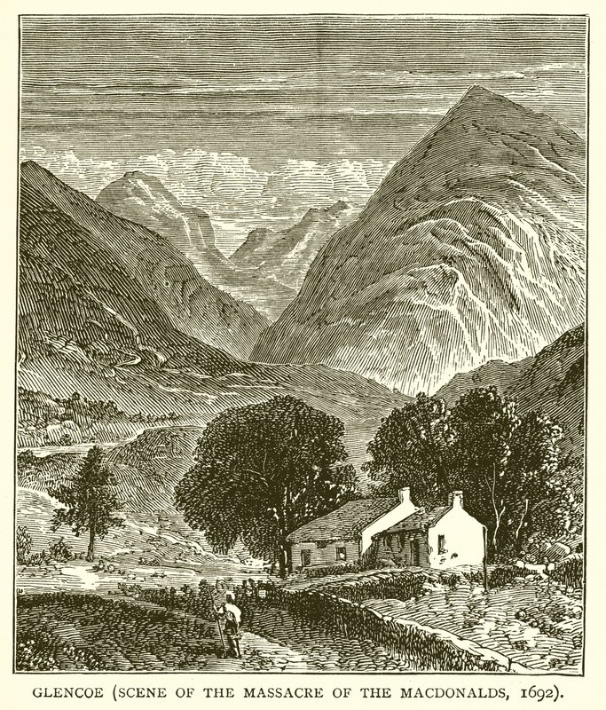 Glencoe (Scen för massakern i Macdonalds, 1692) av English School