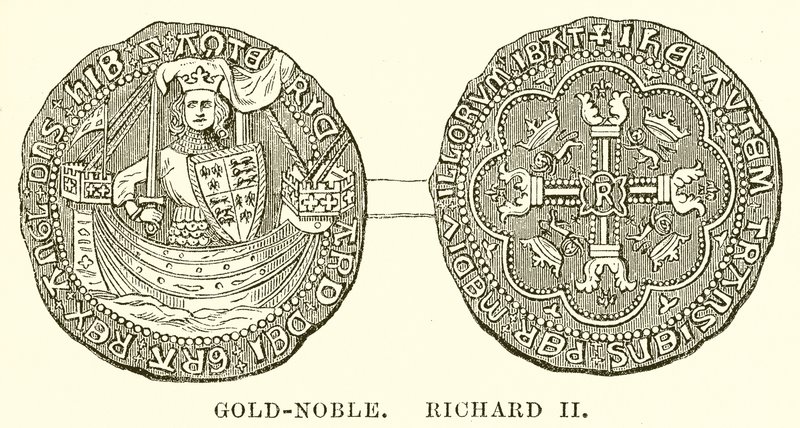 Guld-Noble. Richard II av English School