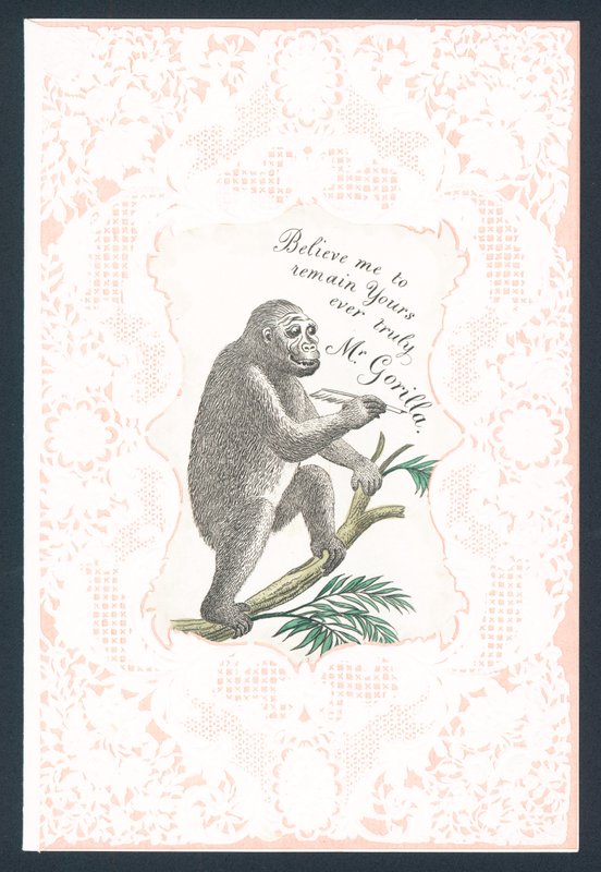 Gorilla Alla hjärtans dag-kort av English School