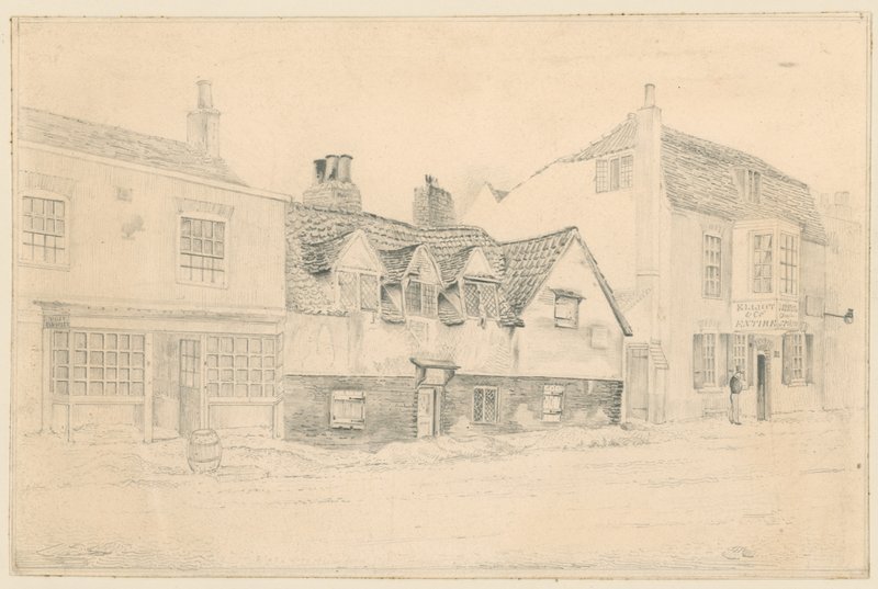Grusgrop Alms hus, Notting Hill Gate, London av English School