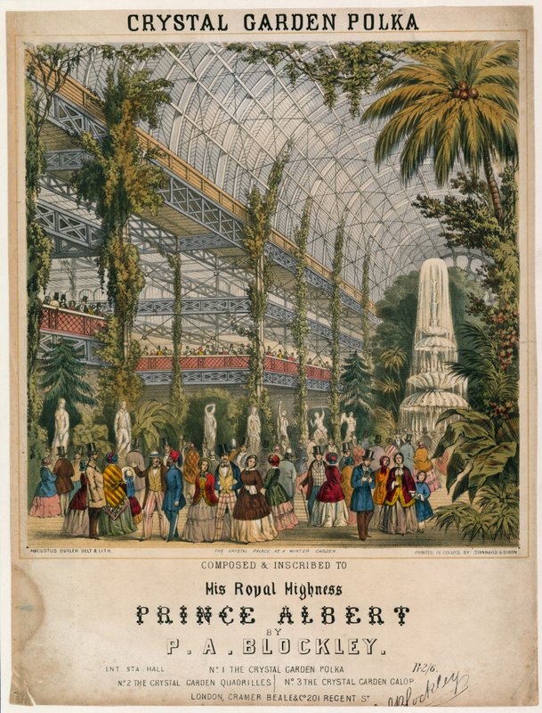 Stora utställningen, 1851, Crystal Garden Polka av English School