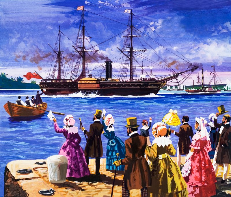 Great Steamers, White and Gold (The Royal Mail Line) av English School