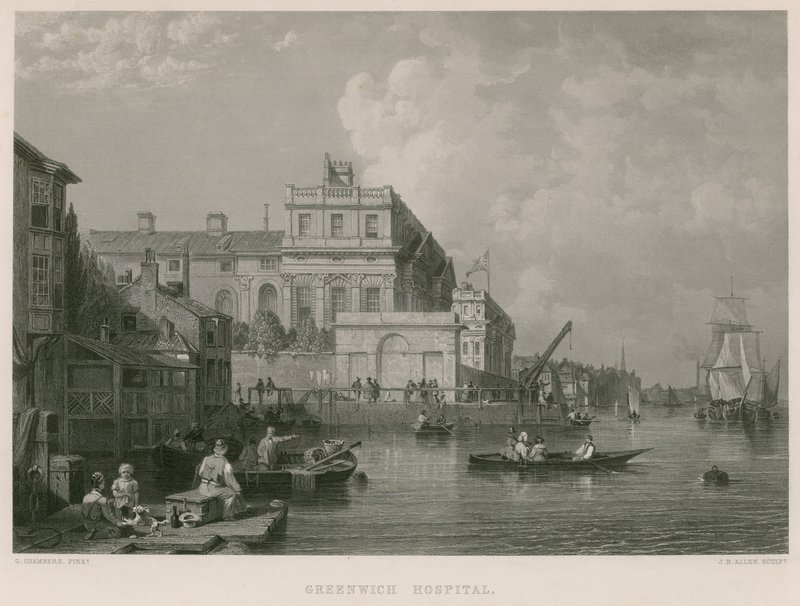 Greenwich Hospital, London av English School