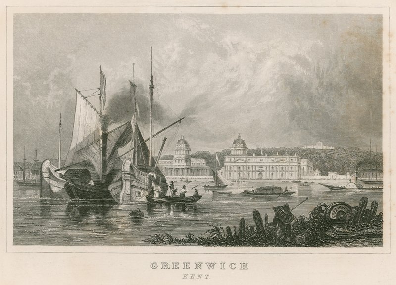 Greenwich Hospital, London av English School