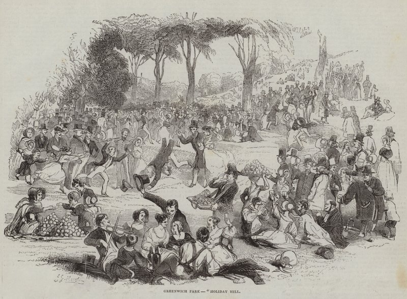 Greenwich Park, Holiday Hill (gravyr) av English School