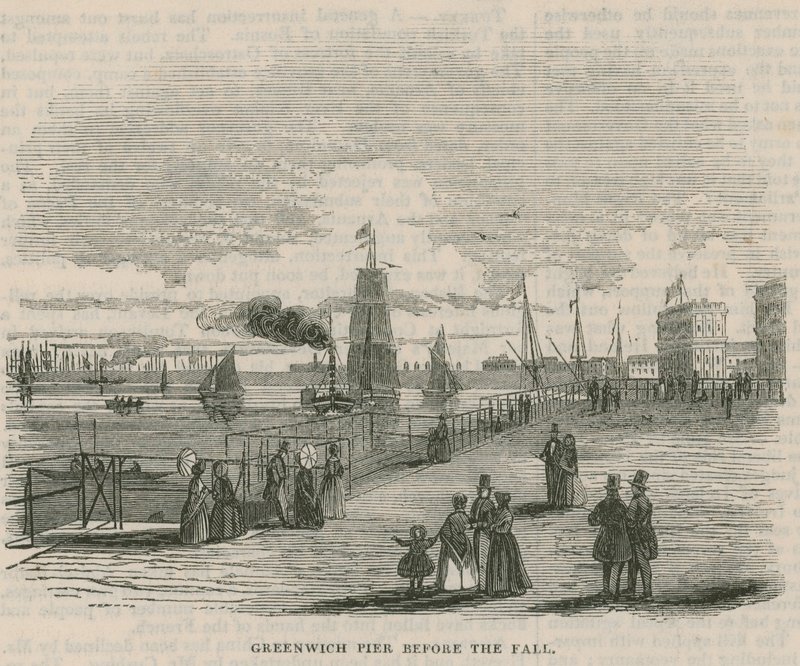 Greenwich Pier innan hösten av English School