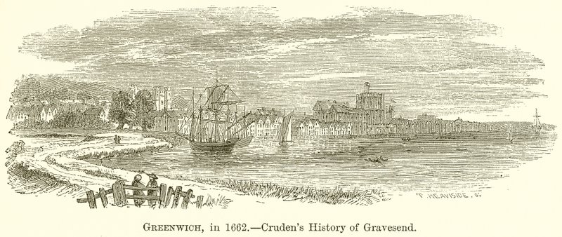 Greenwich, 1662.--Crudens History of Gravesend av English School