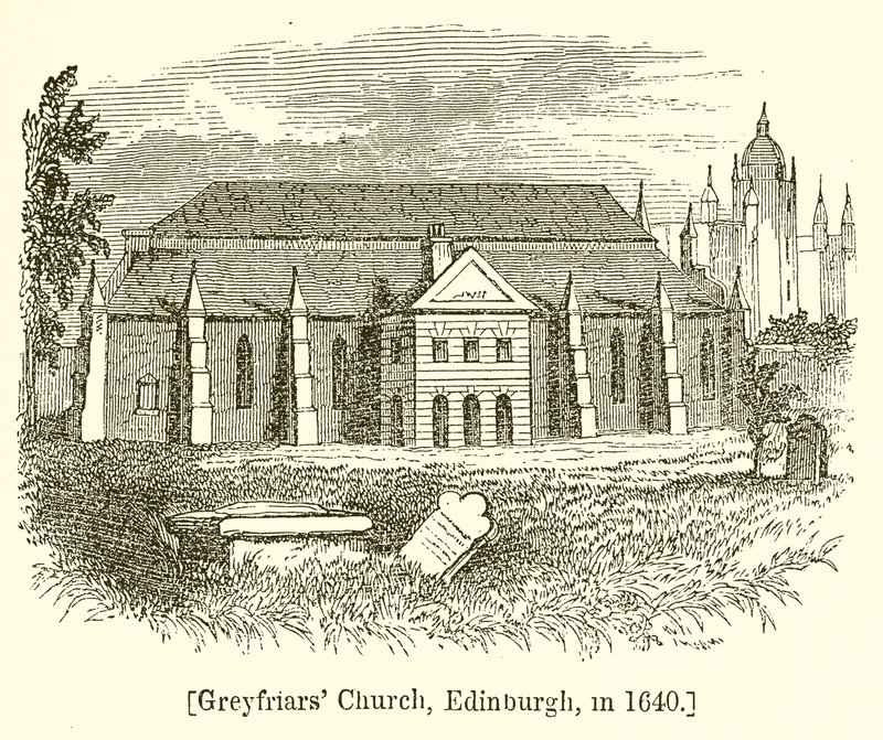 Greyfriars Church, Edinburgh, 1640 av English School