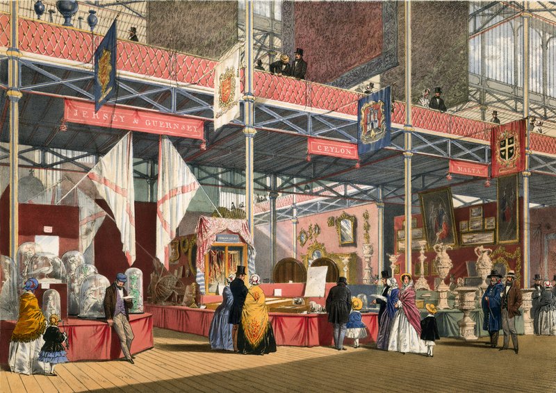 Guernsey och Jersey, Malta och Ceylon, Stora utställningen, 1851 av English School
